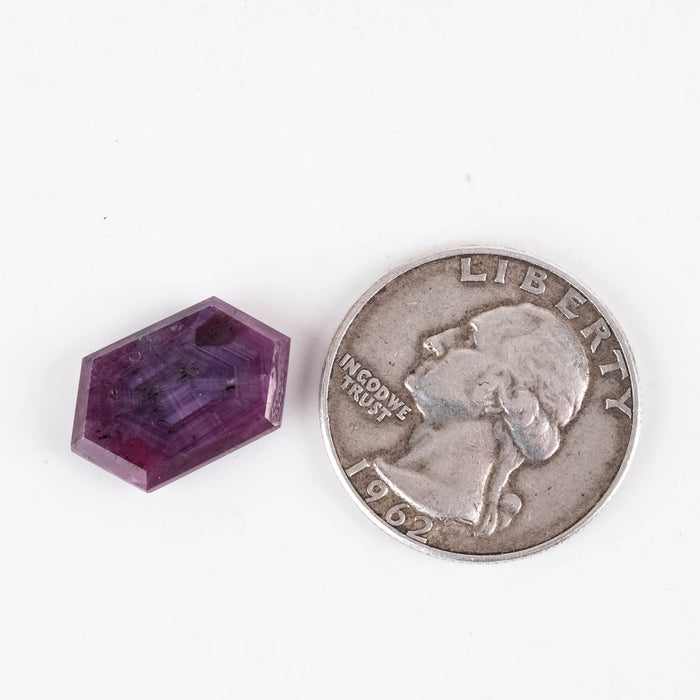 Trapiche Ruby 10.35 ct 15x11mm - InnerVision Crystals
