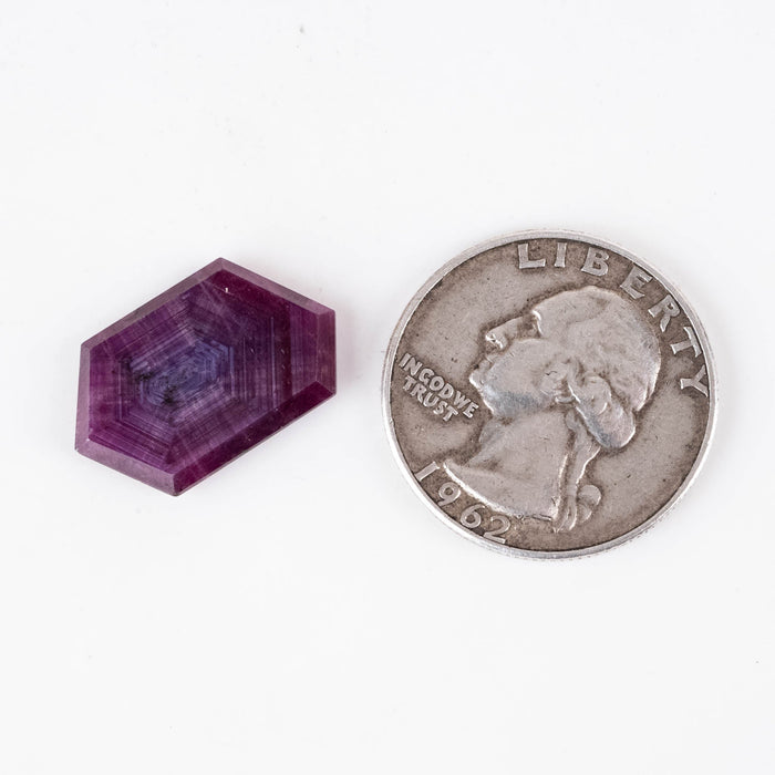 Trapiche Ruby 10.95 ct 18x13mm - InnerVision Crystals