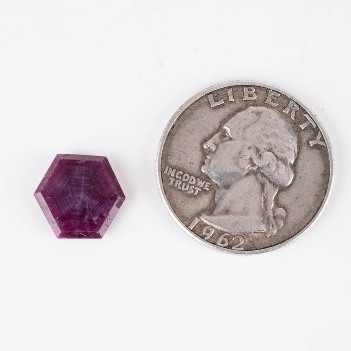Trapiche Ruby 4.80 ct 12x11mm - InnerVision Crystals