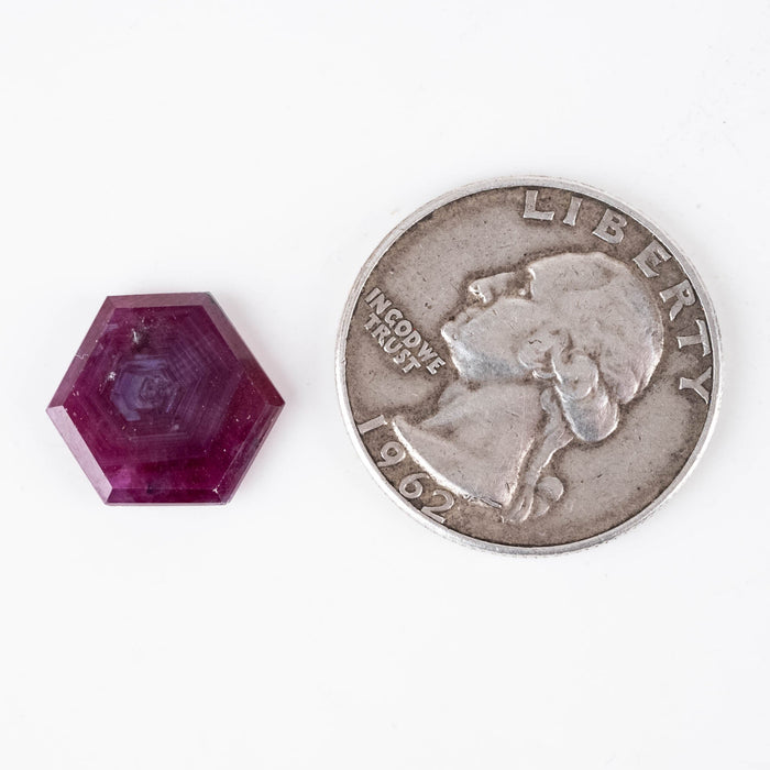 Trapiche Ruby 6.70 ct 13x12mm - InnerVision Crystals