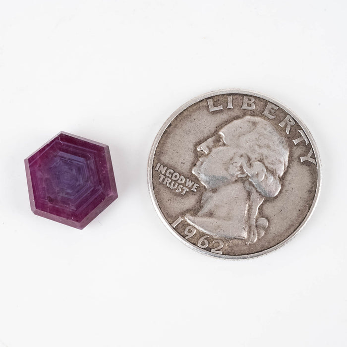 Trapiche Ruby 7.85 ct 12x12mm - InnerVision Crystals