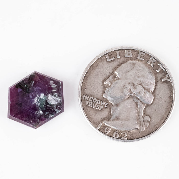 Trapiche Ruby 8.15 ct 13x12mm - InnerVision Crystals