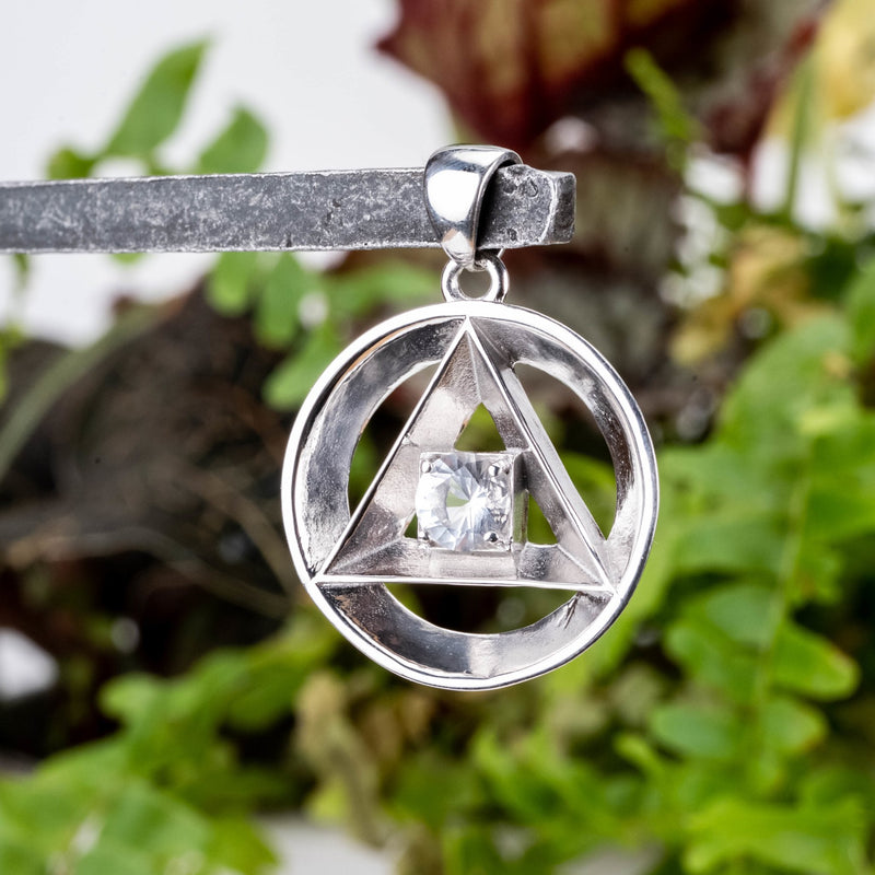 Alchemy Pendant | Herkimer Diamond Gemstone .925 Silver - InnerVision Crystals