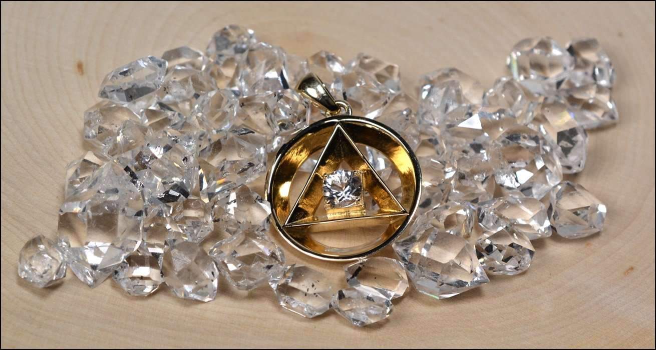 Alchemy Pendant | Herkimer Diamond Gemstone - InnerVision Crystals