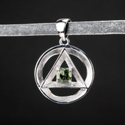 Alchemy Pendant | Moldavite Gemstone .925 Silver - InnerVision Crystals