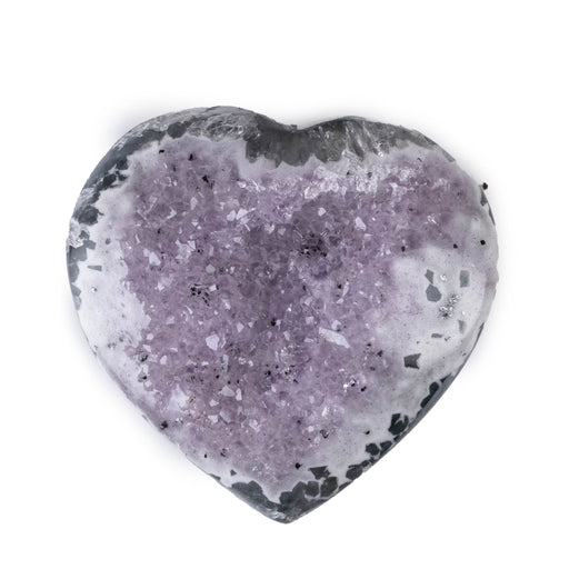 Amethyst Heart 262 g 72x69mm - InnerVision Crystals