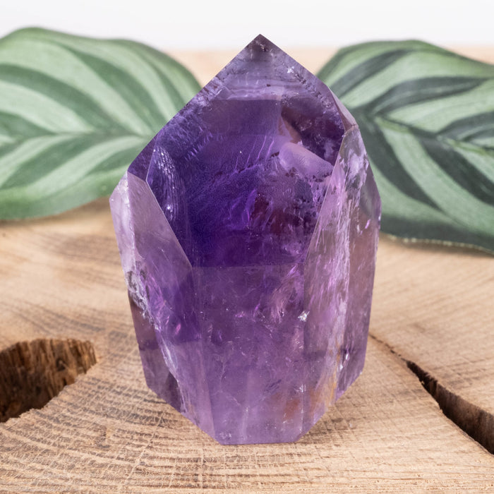 Amethyst Polished Point 101 g 52x44mm - InnerVision Crystals