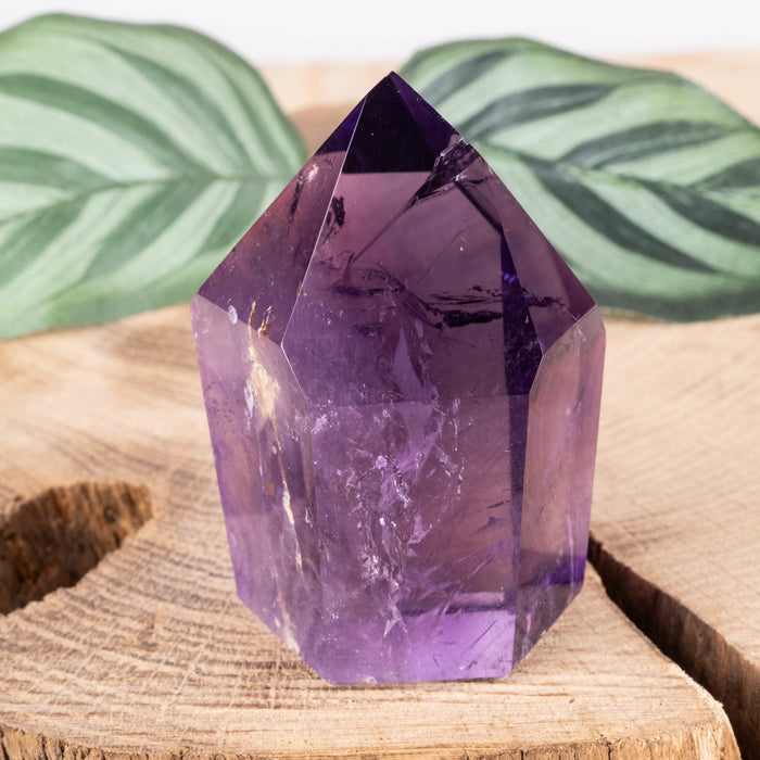 Amethyst Polished Point 103 g 56x40mm - InnerVision Crystals