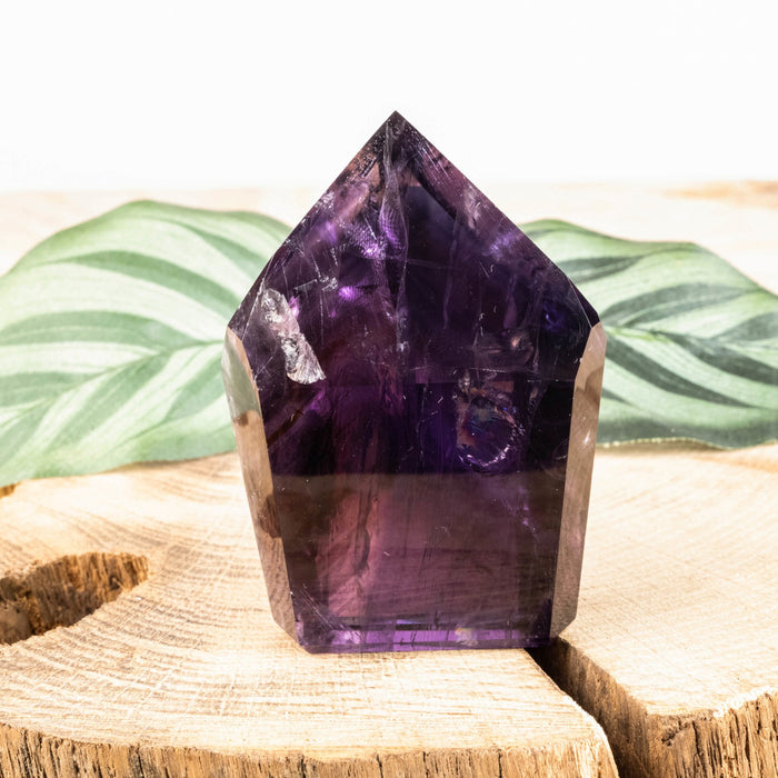Amethyst Polished Point 103 g 64x43mm - InnerVision Crystals