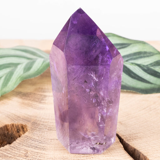 Amethyst Polished Point 103 g 69x37mm - InnerVision Crystals