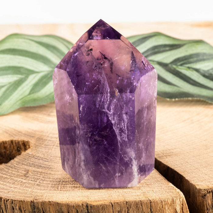 Amethyst Polished Point 104 g 56x38mm - InnerVision Crystals