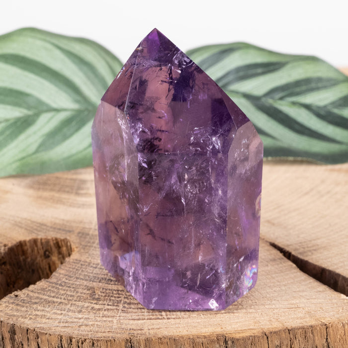 Amethyst Polished Point 104 g 57x41mm - InnerVision Crystals