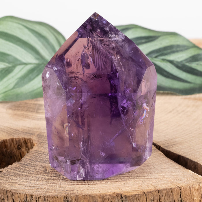 Amethyst Polished Point 104 g 57x41mm - InnerVision Crystals