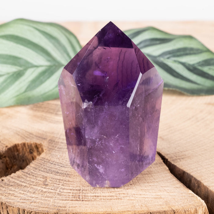 Amethyst Polished Point 104 g 58x37mm - InnerVision Crystals