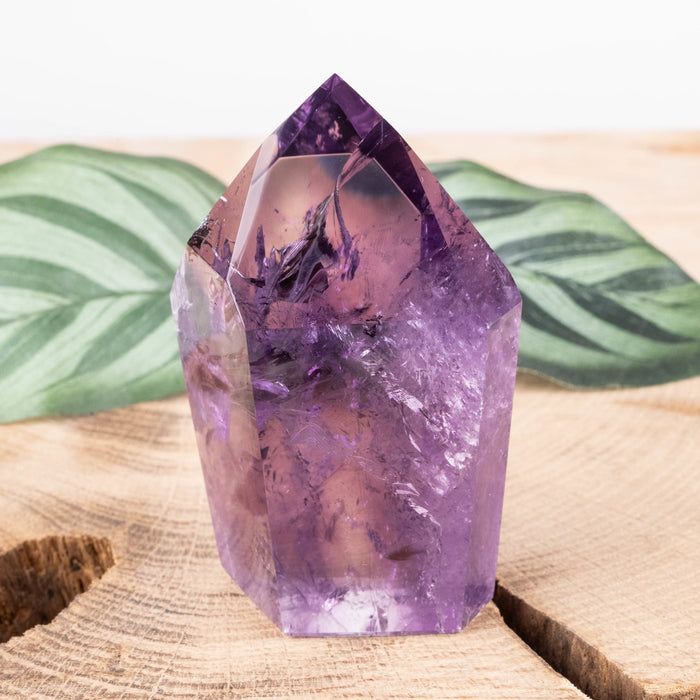 Amethyst Polished Point 111 g 66x41mm - InnerVision Crystals