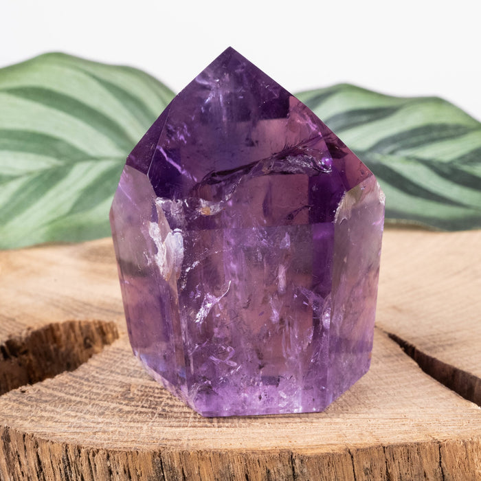 Amethyst Polished Point 113 g 53x43mm - InnerVision Crystals