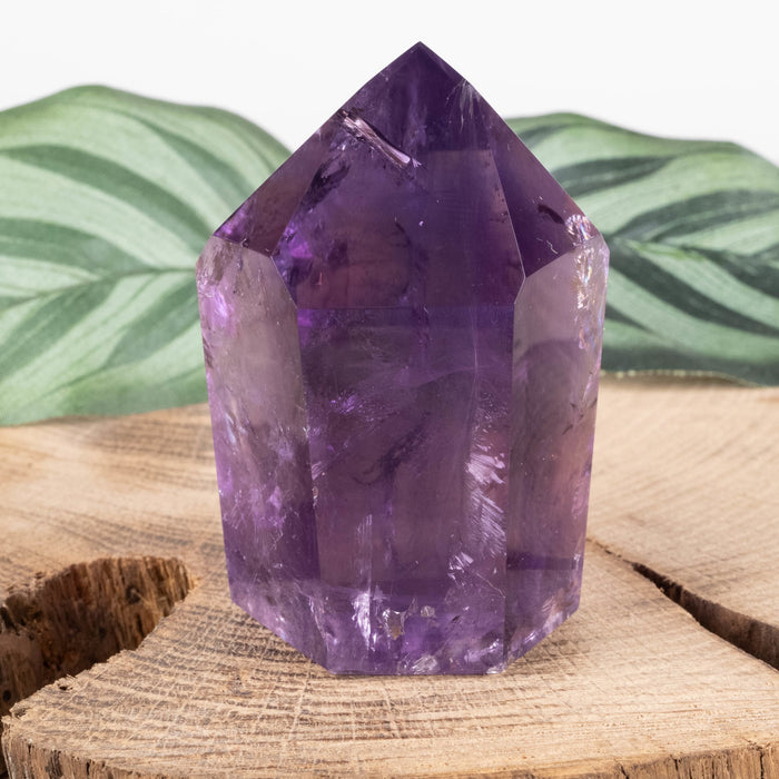Amethyst Polished Point 114 g 58x39mm - InnerVision Crystals