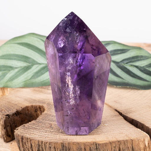 Amethyst Polished Point 114 g 70x40mm - InnerVision Crystals