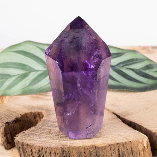Amethyst Polished Point 114 g 70x40mm - InnerVision Crystals
