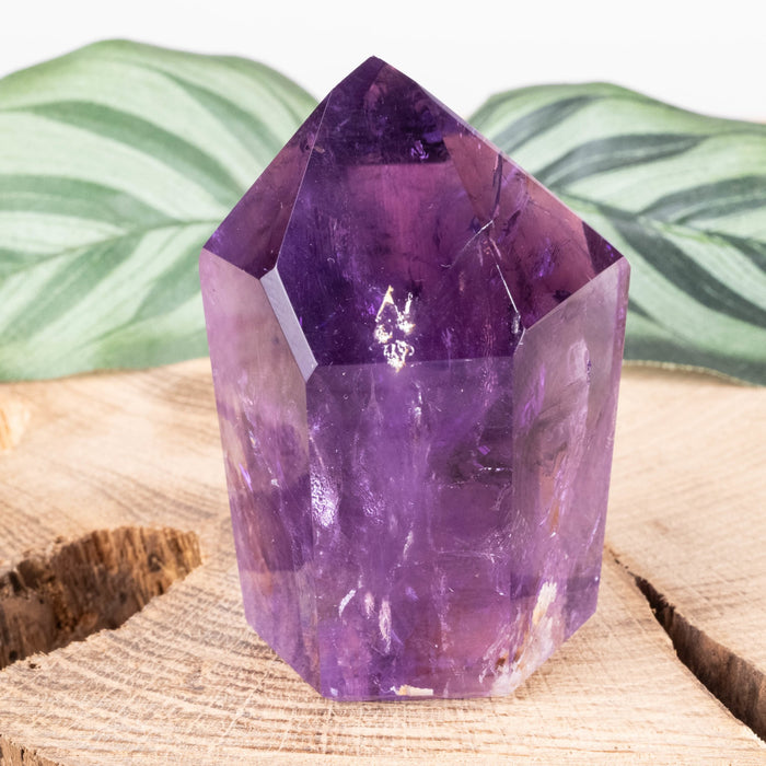 Amethyst Polished Point 122 g 59x43mm - InnerVision Crystals