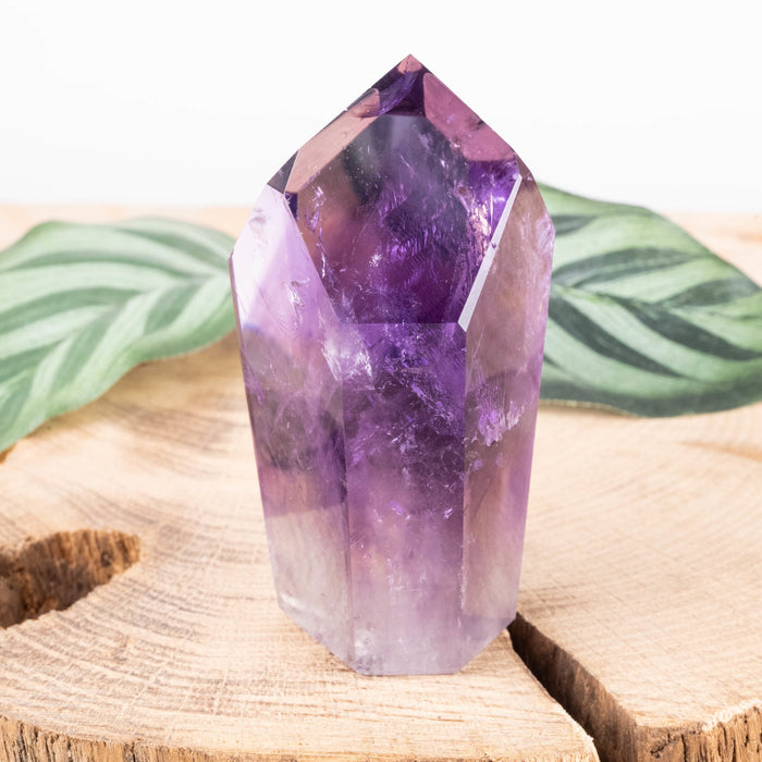Amethyst Polished Point 123 g 71x39mm - InnerVision Crystals