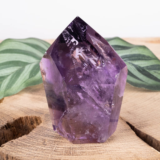 Amethyst Polished Point 124 g 62x45mm - InnerVision Crystals