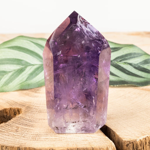 Amethyst Polished Point 124 g 68x37mm - InnerVision Crystals
