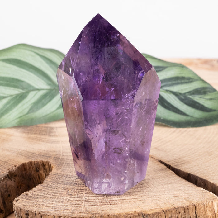 Amethyst Polished Point 128 g 69x42mm - InnerVision Crystals