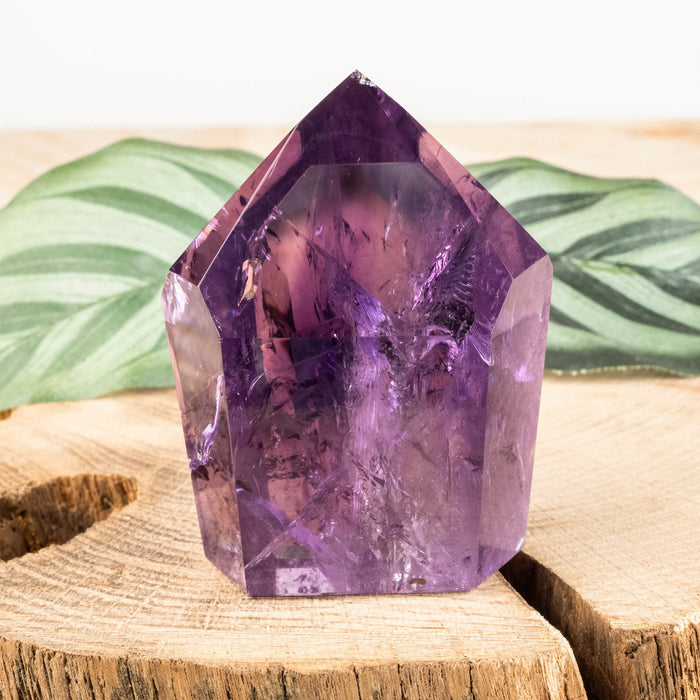 Amethyst Polished Point 134 g 62x45mm - InnerVision Crystals