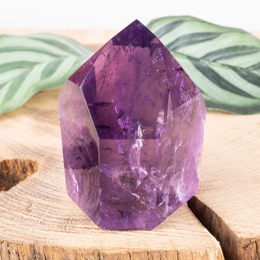 Amethyst Polished Point 138 g 56x45mm - InnerVision Crystals