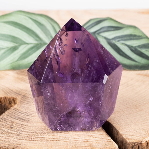 Amethyst Polished Point 150 g 57x50mm - InnerVision Crystals