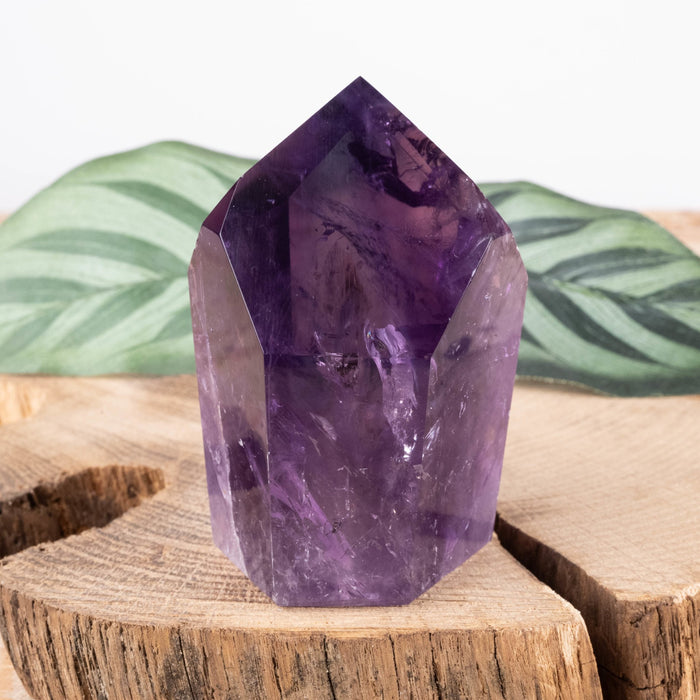Amethyst Polished Point 150 g 64x44mm - InnerVision Crystals