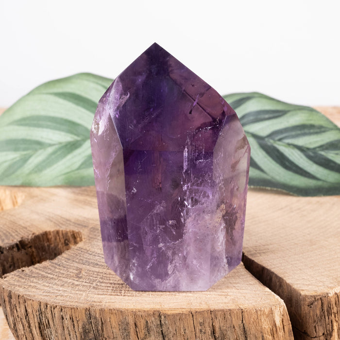 Amethyst Polished Point 150 g 64x44mm - InnerVision Crystals