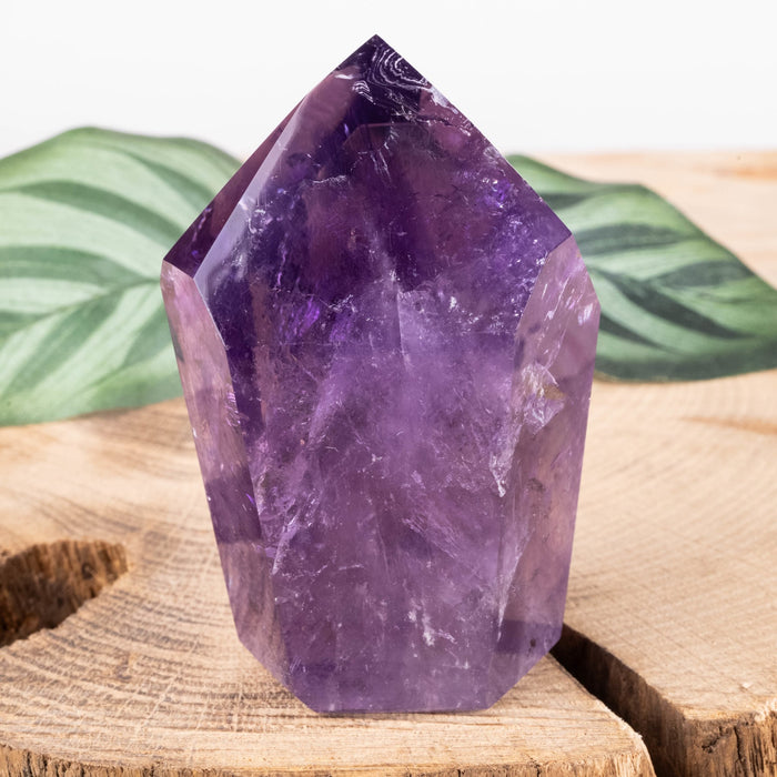 Amethyst Polished Point 155 g 70x45mm - InnerVision Crystals