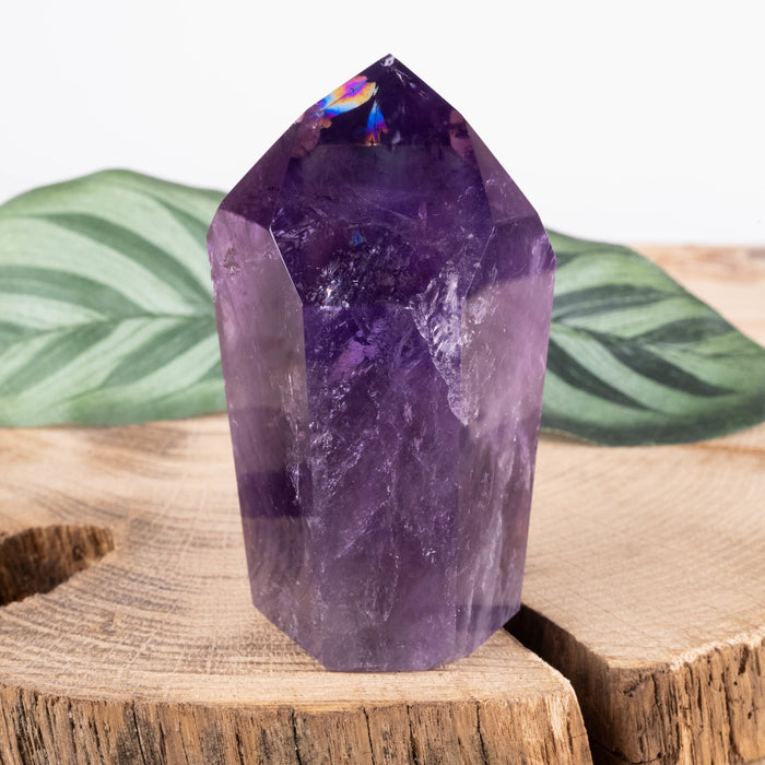 Amethyst Polished Point 160 g 70x44mm - InnerVision Crystals