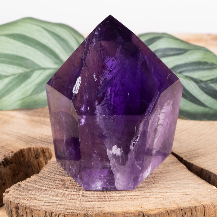 Amethyst Polished Point 163 g 58x49mm - InnerVision Crystals