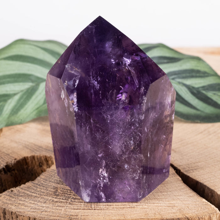 Amethyst Polished Point 174 g 62x48mm - InnerVision Crystals