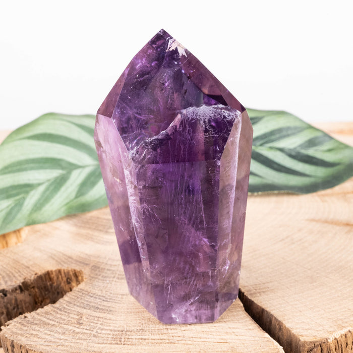 Amethyst Polished Point 180 g 81x46mm - InnerVision Crystals