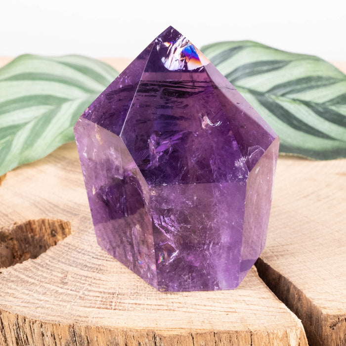 Amethyst Polished Point 182 g 60x55mm - InnerVision Crystals