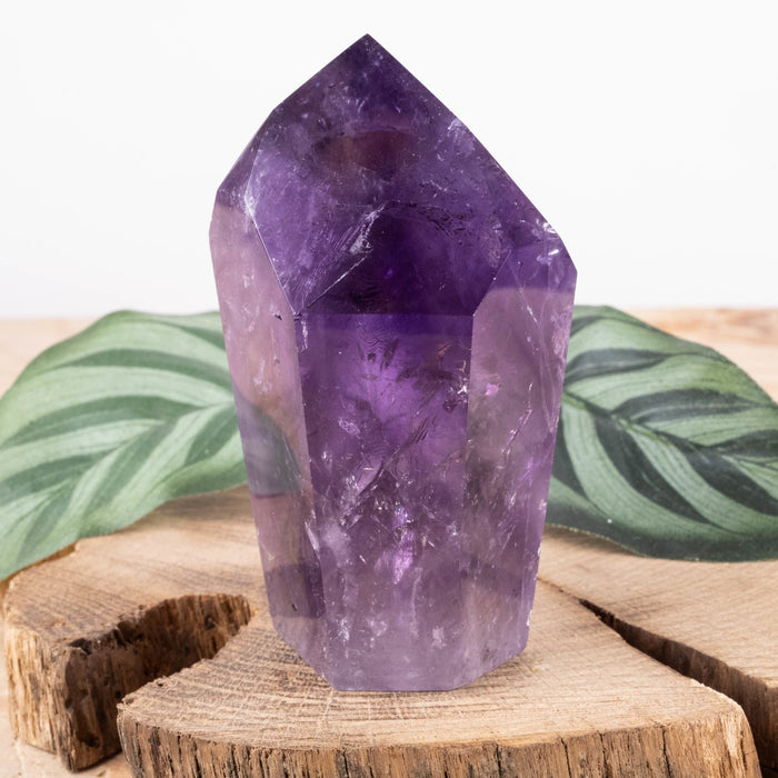 Amethyst Polished Point 224 g 83x50mm - InnerVision Crystals
