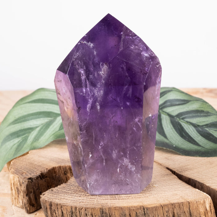 Amethyst Polished Point 224 g 83x50mm - InnerVision Crystals