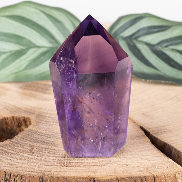 Amethyst Polished Point 50 g 52x29mm - InnerVision Crystals