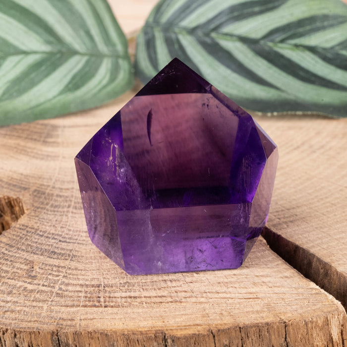 Amethyst Polished Point 57 g 35x40mm - InnerVision Crystals