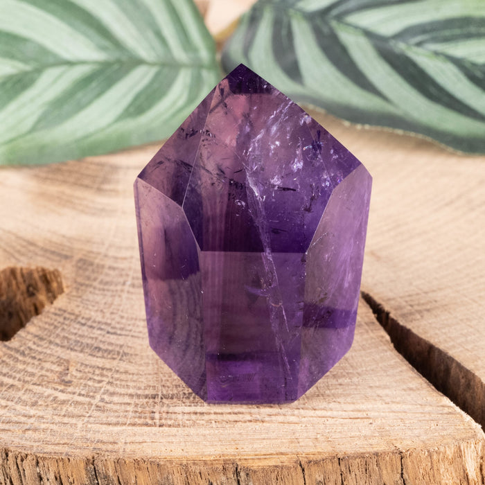 Amethyst Polished Point 60 g 44x31mm - InnerVision Crystals