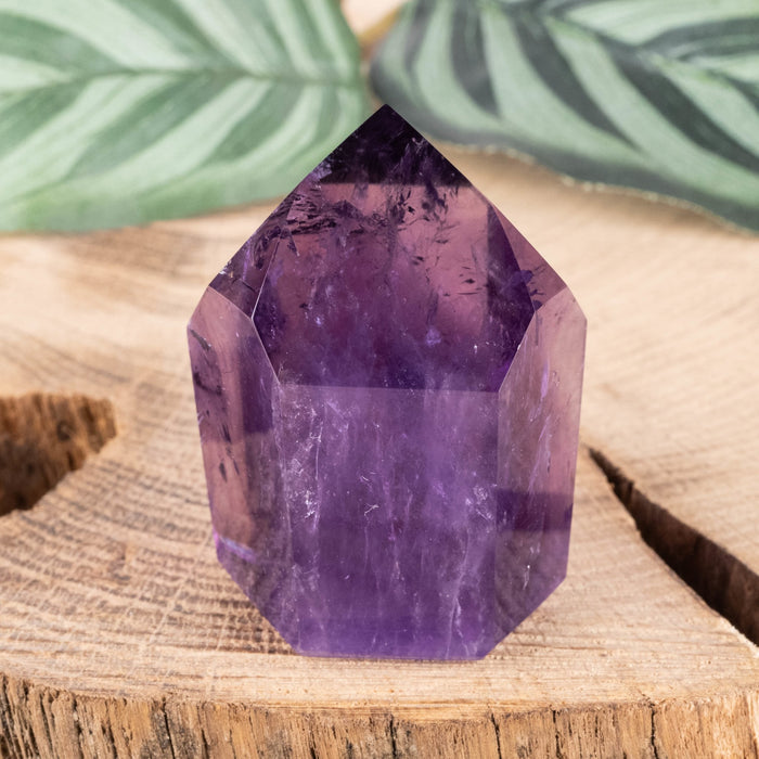 Amethyst Polished Point 60 g 44x31mm - InnerVision Crystals