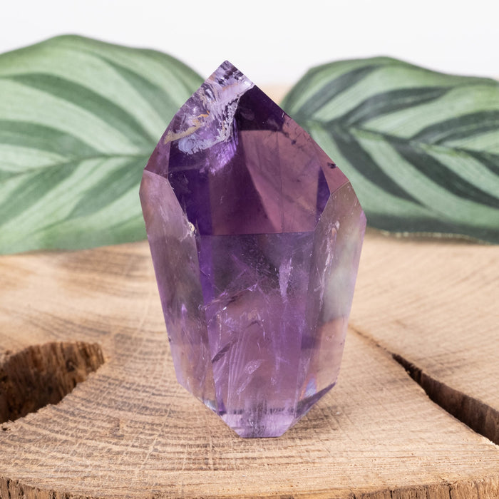 Amethyst Polished Point 62 g 53x33mm - InnerVision Crystals