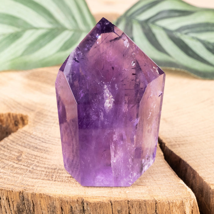 Amethyst Polished Point 63 g 48x32mm - InnerVision Crystals