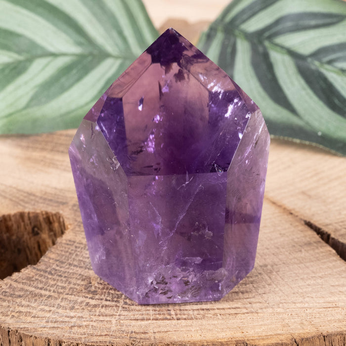 Amethyst Polished Point 65 g 46x35mm - InnerVision Crystals