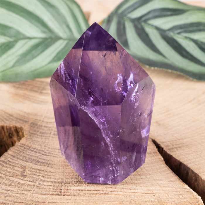 Amethyst Polished Point 70 g 50x35mm - InnerVision Crystals