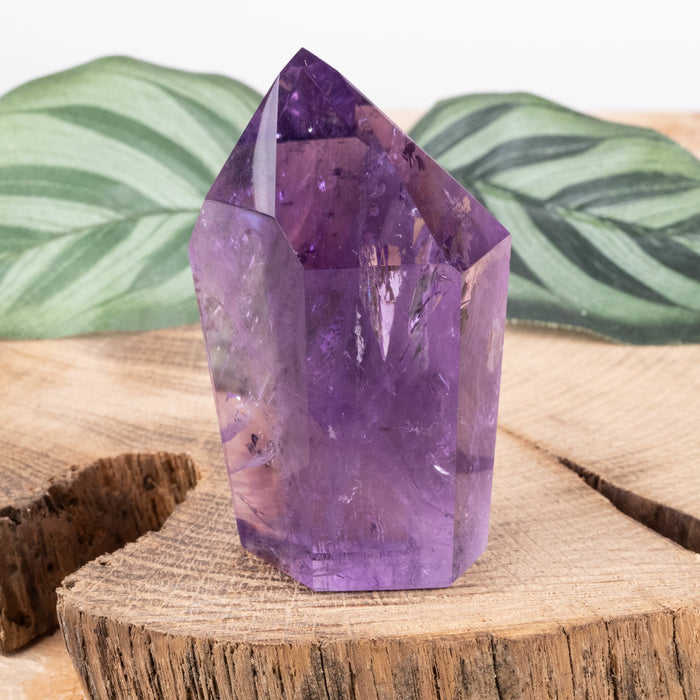 Amethyst Polished Point 87 g 60x37mm - InnerVision Crystals